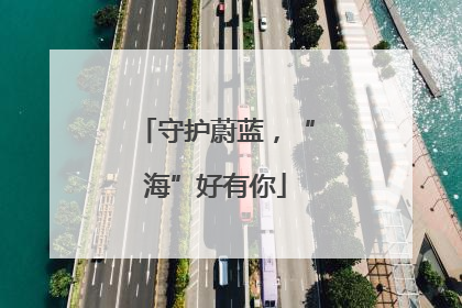 守护蔚蓝，“海”好有你