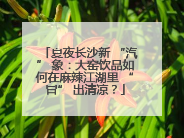 夏夜长沙新 “汽” 象：大窑饮品如何在麻辣江湖里 “冒” 出清凉？