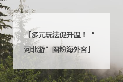 多元玩法促升温！“河北游”圈粉海外客