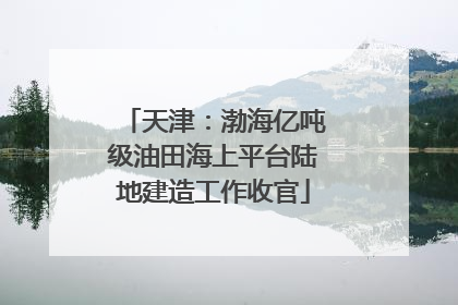 天津：渤海亿吨级油田海上平台陆地建造工作收官