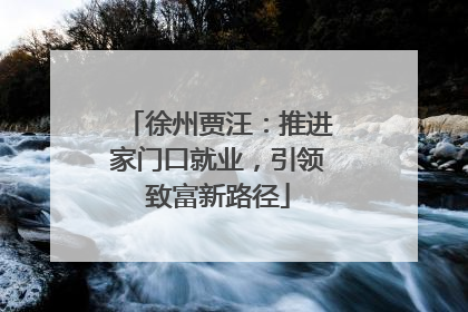 徐州贾汪：推进家门口就业，引领致富新路径