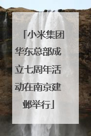 小米集团华东总部成立七周年活动在南京建邺举行