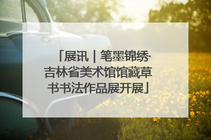 展讯｜笔墨锦绣·吉林省美术馆馆藏草书书法作品展开展