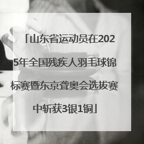 山东省运动员在2025年全国残疾人羽毛球锦标赛暨东京聋奥会选拔赛中斩获3银1铜