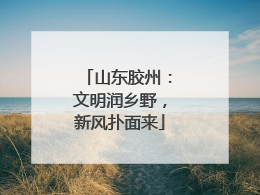 山东胶州：文明润乡野，新风扑面来
