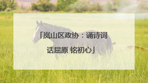 岚山区政协：诵诗词 话屈原 铭初心