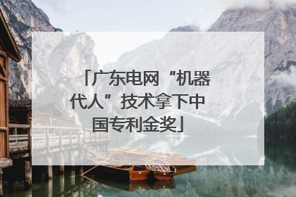 广东电网“机器代人”技术拿下中国专利金奖