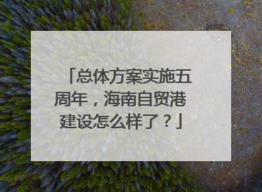 总体方案实施五周年，海南自贸港建设怎么样了？