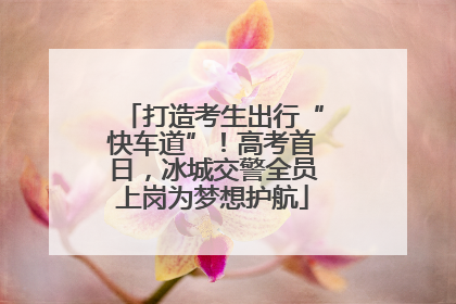 打造考生出行“快车道”！高考首日，冰城交警全员上岗为梦想护航
