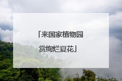 来国家植物园 赏绚烂夏花