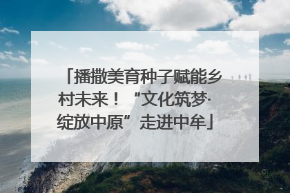 播撒美育种子赋能乡村未来！“文化筑梦·绽放中原”走进中牟