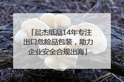 晨杰纸品14年专注出口危险品包装，助力企业安全合规出海