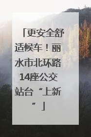 更安全舒适候车！丽水市北环路14座公交站台“上新”