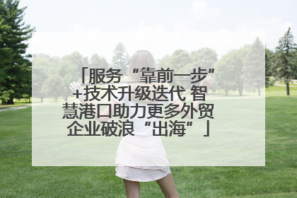 服务“靠前一步”+技术升级迭代 智慧港口助力更多外贸企业破浪“出海”