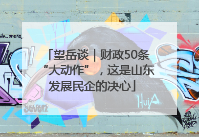 望岳谈｜财政50条“大动作”，这是山东发展民企的决心