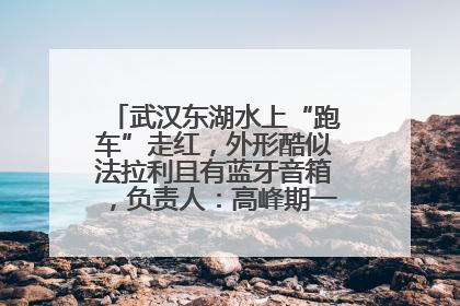 武汉东湖水上“跑车”走红，外形酷似法拉利且有蓝牙音箱，负责人：高峰期一两百人排队