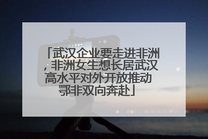 武汉企业要走进非洲，非洲女生想长居武汉 高水平对外开放推动鄂非双向奔赴