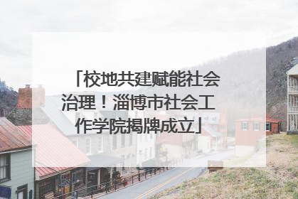 校地共建赋能社会治理！淄博市社会工作学院揭牌成立
