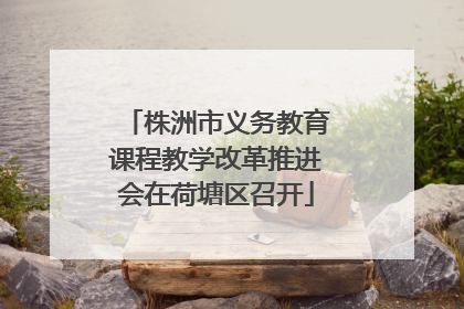株洲市义务教育课程教学改革推进会在荷塘区召开
