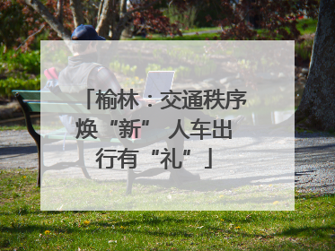 榆林：交通秩序焕“新” 人车出行有“礼”
