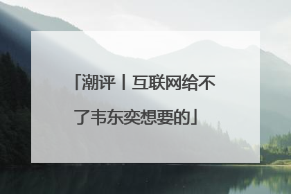 潮评丨互联网给不了韦东奕想要的
