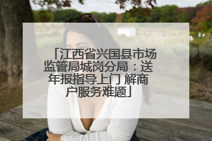 江西省兴国县市场监管局城岗分局：送年报指导上门 解商户服务难题