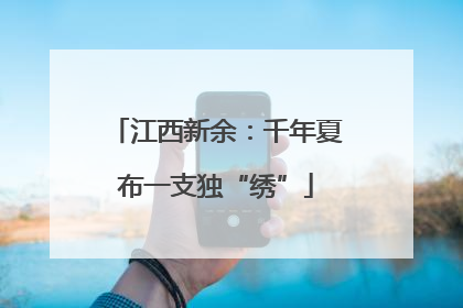 江西新余：千年夏布一支独“绣”