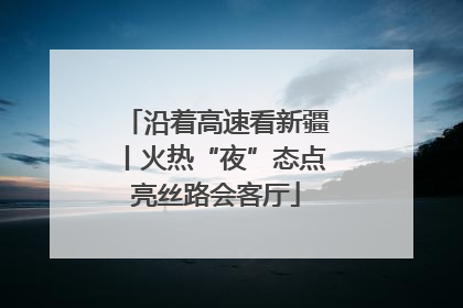 沿着高速看新疆丨火热“夜”态点亮丝路会客厅