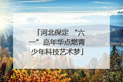 河北保定 “六一”嘉年华点燃青少年科技艺术梦