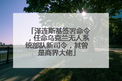泽连斯基签署命令，任命乌克兰无人系统部队新司令，其曾是商界大佬