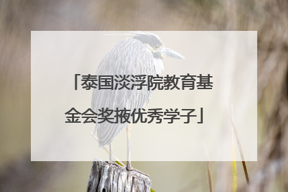 泰国淡浮院教育基金会奖掖优秀学子