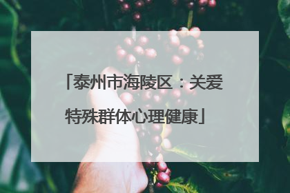 泰州市海陵区：关爱特殊群体心理健康