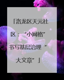 洛龙区天元社区：“小网格”书写基层治理“大文章”