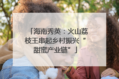 海南秀英：火山荔枝王串起乡村振兴“甜蜜产业链”