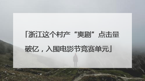 浙江这个村产“爽剧”点击量破亿，入围电影节竞赛单元