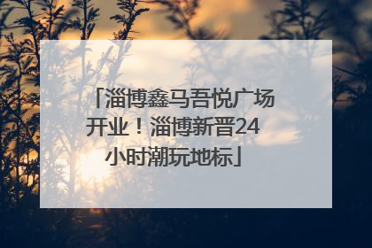 淄博鑫马吾悦广场开业！淄博新晋24小时潮玩地标