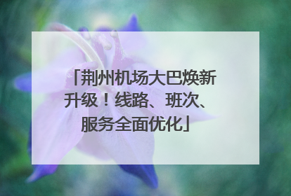 荆州机场大巴焕新升级！线路、班次、服务全面优化