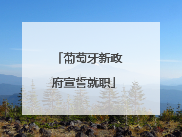 葡萄牙新政府宣誓就职