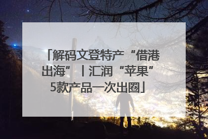 解码文登特产“借港出海”丨汇润“苹果”5款产品一次出圈