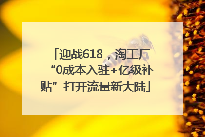 迎战618，淘工厂“0成本入驻+亿级补贴”打开流量新大陆