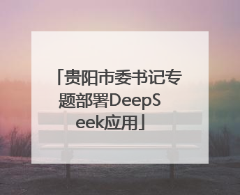 贵阳市委书记专题部署DeepSeek应用