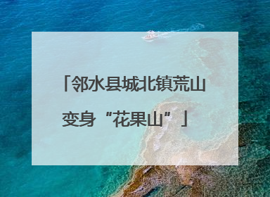 邻水县城北镇荒山变身“花果山”
