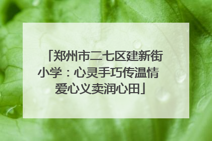 郑州市二七区建新街小学：心灵手巧传温情 爱心义卖润心田