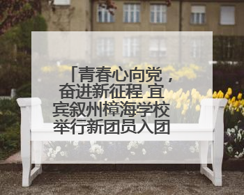 青春心向党，奋进新征程 宜宾叙州樟海学校举行新团员入团仪式
