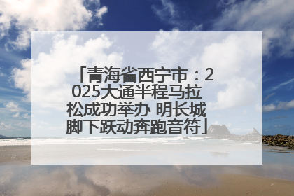 青海省西宁市：2025大通半程马拉松成功举办 明长城脚下跃动奔跑音符