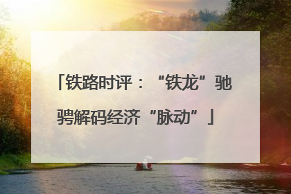 铁路时评：“铁龙”驰骋解码经济“脉动”