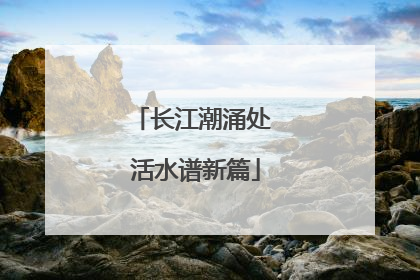长江潮涌处 活水谱新篇