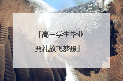 高三学生毕业典礼放飞梦想