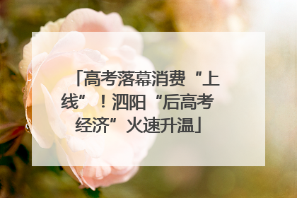 高考落幕消费“上线”！泗阳“后高考经济”火速升温
