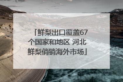 鲜梨出口覆盖67个国家和地区 河北鲜梨俏销海外市场